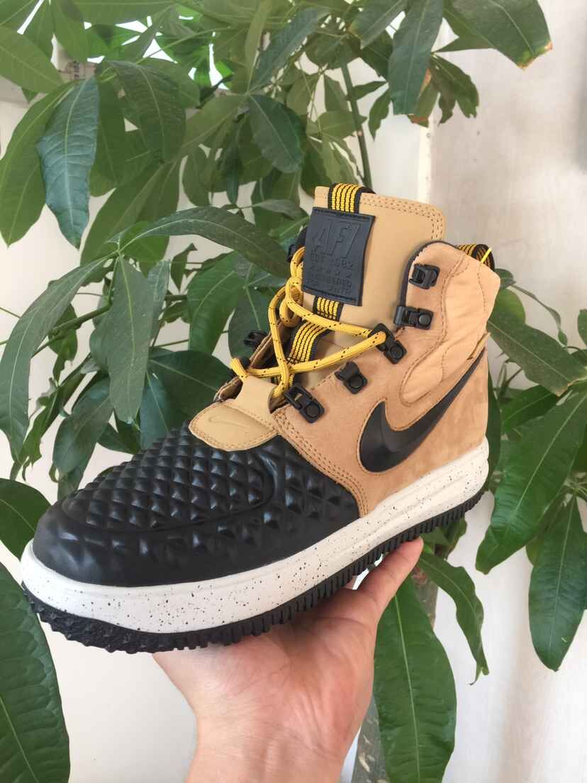 New Nike Lunar Force 1 Duckboot Black Yellow